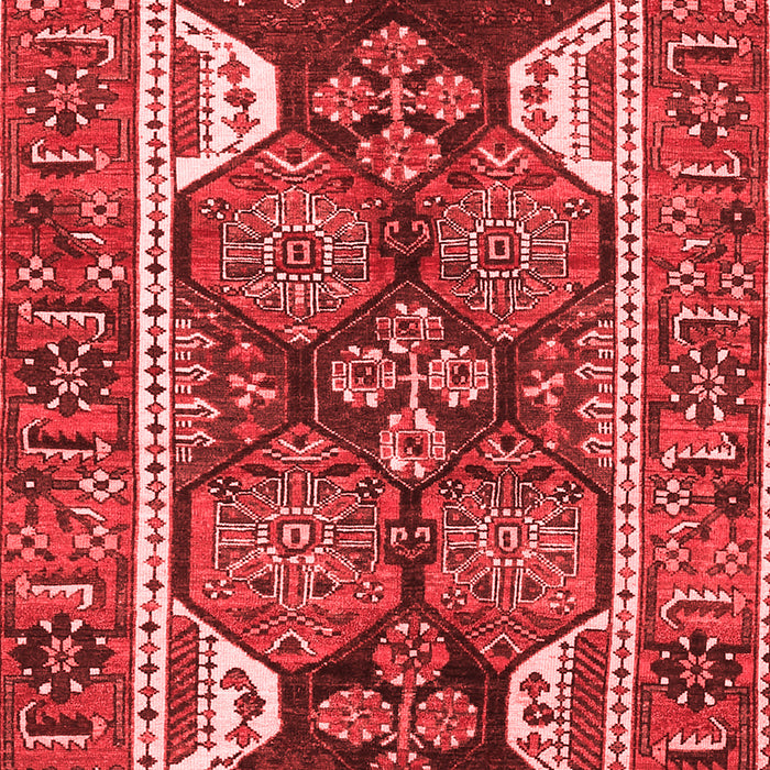 Machine Washable Persian Red Traditional Rug, wshtr4110red