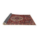 Sideview of Traditional Orange Salmon Pink Persian Rug, tr4111