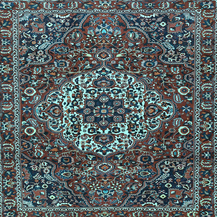 Square Persian Light Blue Traditional Rug, tr4111lblu