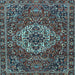 Square Persian Light Blue Traditional Rug, tr4111lblu