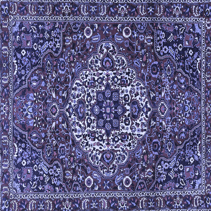 Square Persian Blue Traditional Rug, tr4111blu