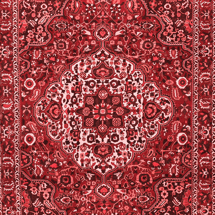 Machine Washable Persian Red Traditional Rug, wshtr4111red