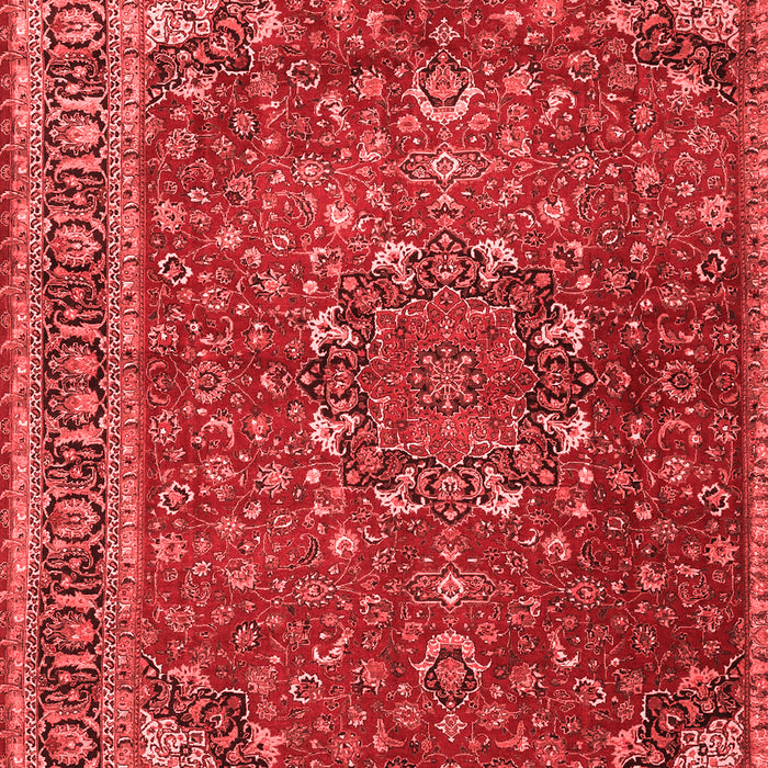 Machine Washable Persian Red Traditional Rug, wshtr4112red