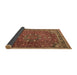 Sideview of Persian Brown Traditional Rug, tr4112brn