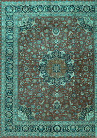 Persian Turquoise Traditional Rug, tr4112turq