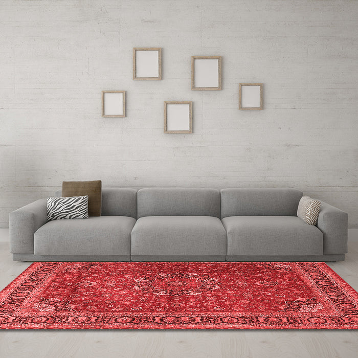Traditional Red Washable Rugs