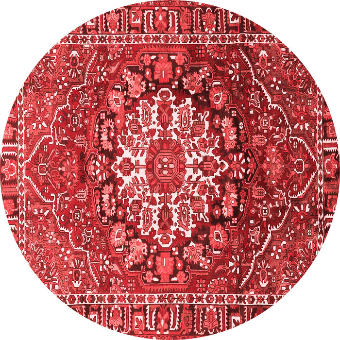 Machine Washable Persian Red Traditional Rug, wshtr4113red
