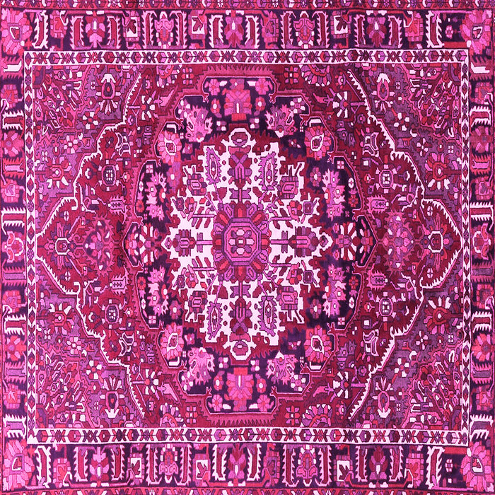 Square Persian Pink Traditional Rug, tr4113pnk