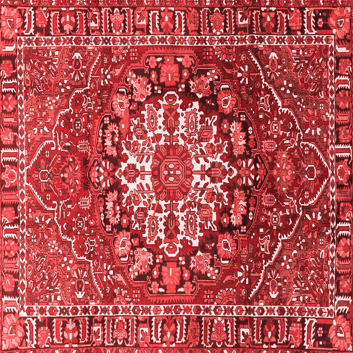 Machine Washable Persian Red Traditional Rug, wshtr4113red