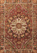 Machine Washable Persian Brown Traditional Rug, wshtr4113brn