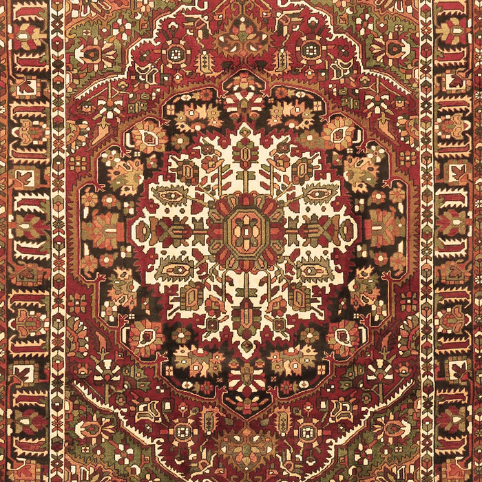 Machine Washable Persian Brown Traditional Rug, wshtr4113brn