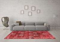 Machine Washable Persian Red Traditional Rug, wshtr4114red