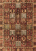 Machine Washable Persian Brown Traditional Rug, wshtr4114brn