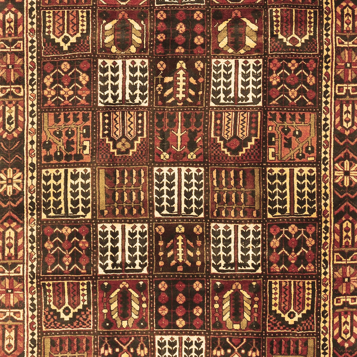 Machine Washable Persian Brown Traditional Rug, wshtr4114brn