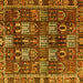 Square Persian Yellow Traditional Rug, tr4114yw