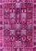 Machine Washable Persian Pink Traditional Rug, wshtr4114pnk