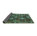 Sideview of Persian Turquoise Traditional Rug, tr4114turq