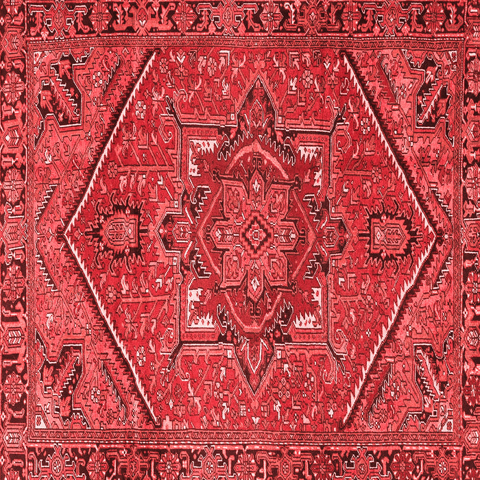 Machine Washable Persian Red Traditional Rug, wshtr4115red