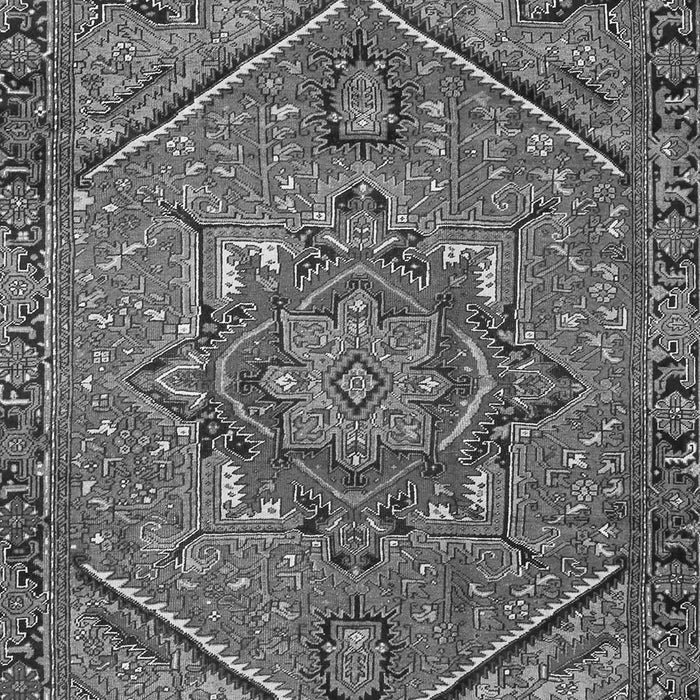Serging Thickness of Machine Washable Persian Gray Traditional Rug, wshtr4115gry