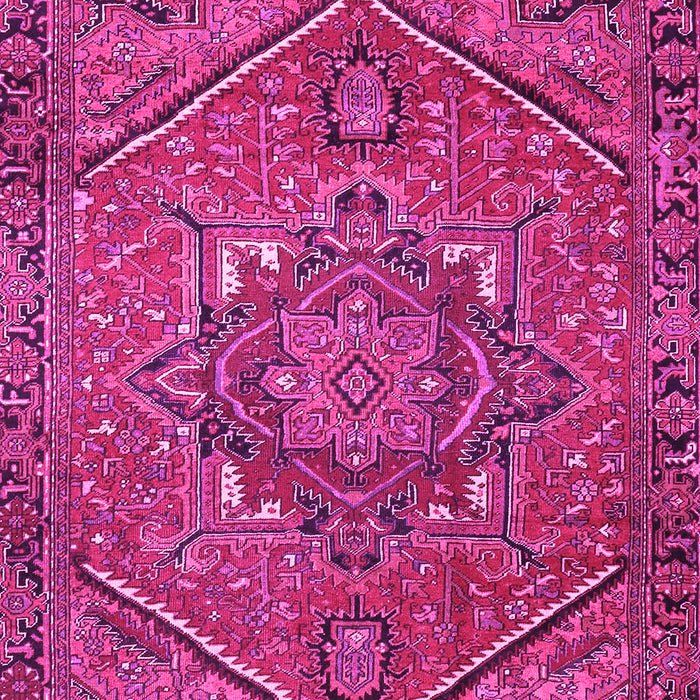 Machine Washable Persian Pink Traditional Rug, wshtr4115pnk
