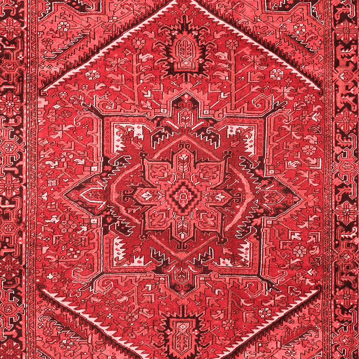 Machine Washable Persian Red Traditional Rug, wshtr4115red