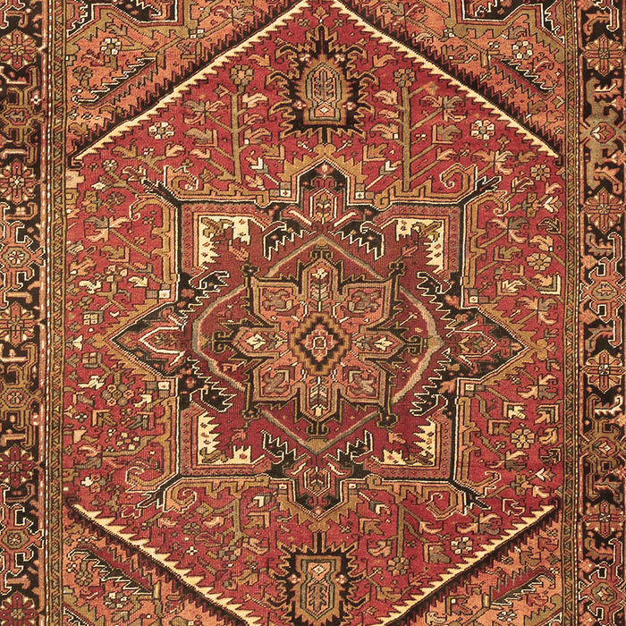 Machine Washable Persian Brown Traditional Rug, wshtr4115brn