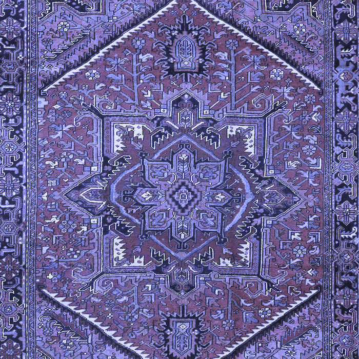 Machine Washable Persian Blue Traditional Rug, wshtr4115blu