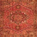 Serging Thickness of Persian Orange Traditional Rug, tr4115org