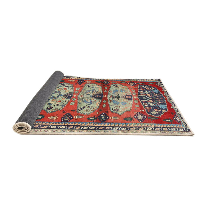 Sideview of Traditional Brown Red Persian Rug, tr4116