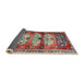 Sideview of Traditional Brown Red Persian Rug, tr4116