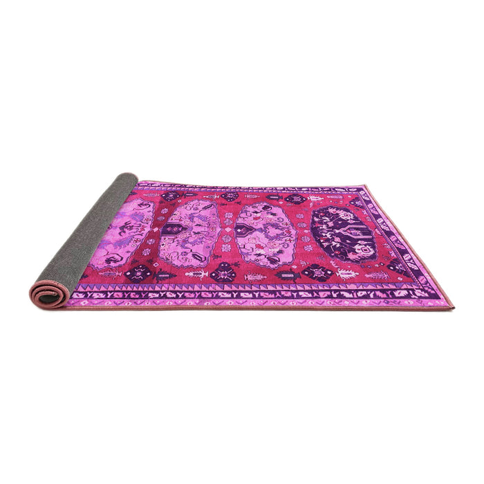 Sideview of Persian Pink Traditional Rug, tr4116pnk