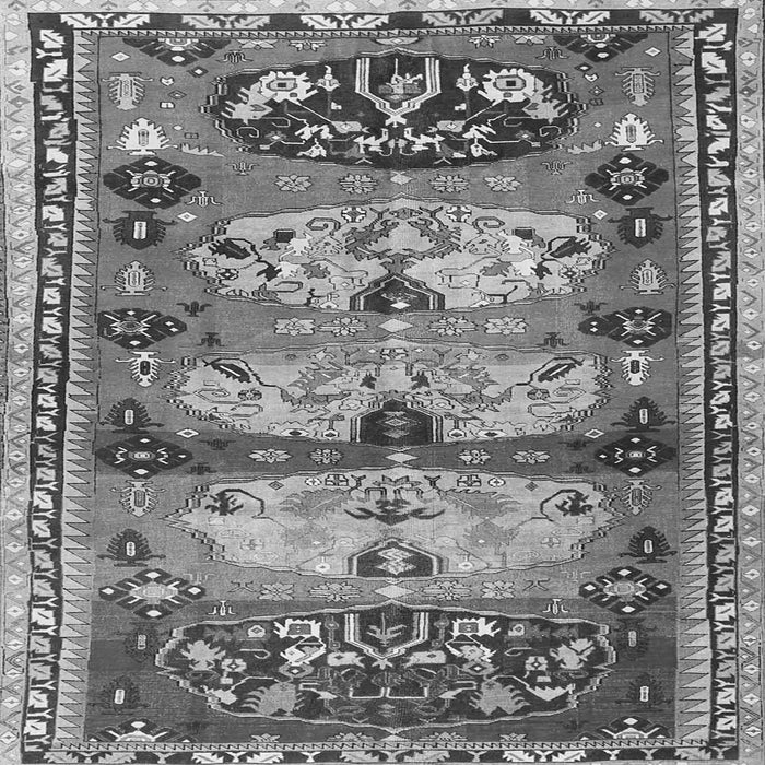 Serging Thickness of Persian Gray Traditional Rug, tr4116gry