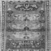 Serging Thickness of Persian Gray Traditional Rug, tr4116gry