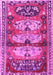 Machine Washable Persian Pink Traditional Rug, wshtr4116pnk