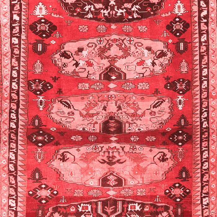 Machine Washable Persian Red Traditional Rug, wshtr4116red