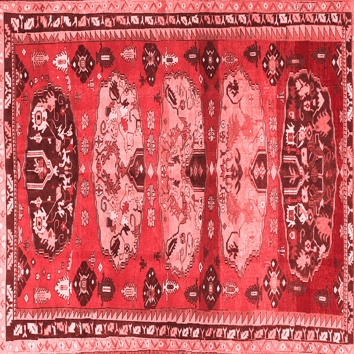 Machine Washable Persian Red Traditional Rug, wshtr4116red