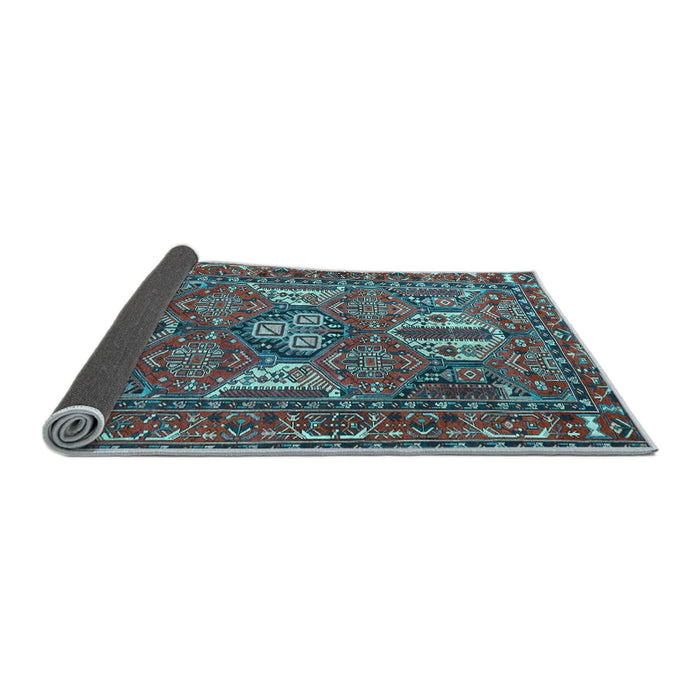 Sideview of Persian Light Blue Traditional Rug, tr4117lblu