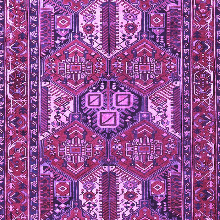 Machine Washable Persian Purple Traditional Area Rugs, wshtr4117pur