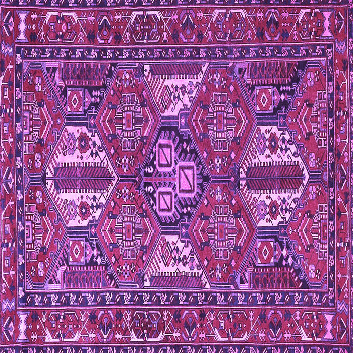 Square Persian Purple Traditional Rug, tr4117pur