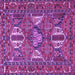 Square Persian Purple Traditional Rug, tr4117pur