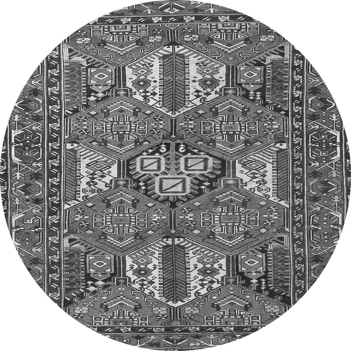 Machine Washable Persian Gray Traditional Rug, wshtr4117gry