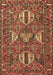 Machine Washable Persian Brown Traditional Rug, wshtr4117brn