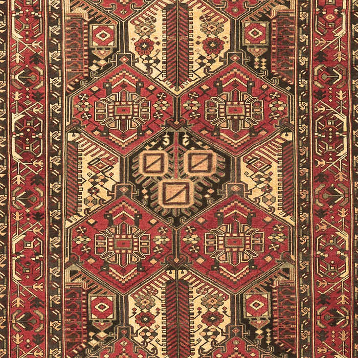 Machine Washable Persian Brown Traditional Rug, wshtr4117brn