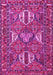 Machine Washable Persian Pink Traditional Rug, wshtr4117pnk