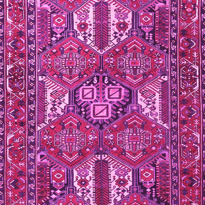 Machine Washable Persian Pink Traditional Rug, wshtr4117pnk