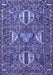 Machine Washable Persian Blue Traditional Rug, wshtr4117blu