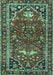 Persian Turquoise Traditional Rug, tr4118turq