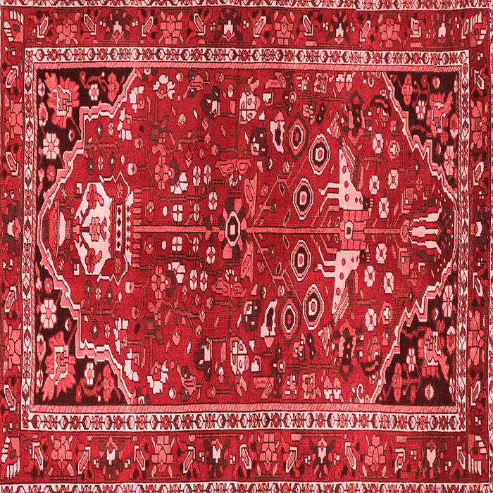 Machine Washable Persian Red Traditional Rug, wshtr4118red
