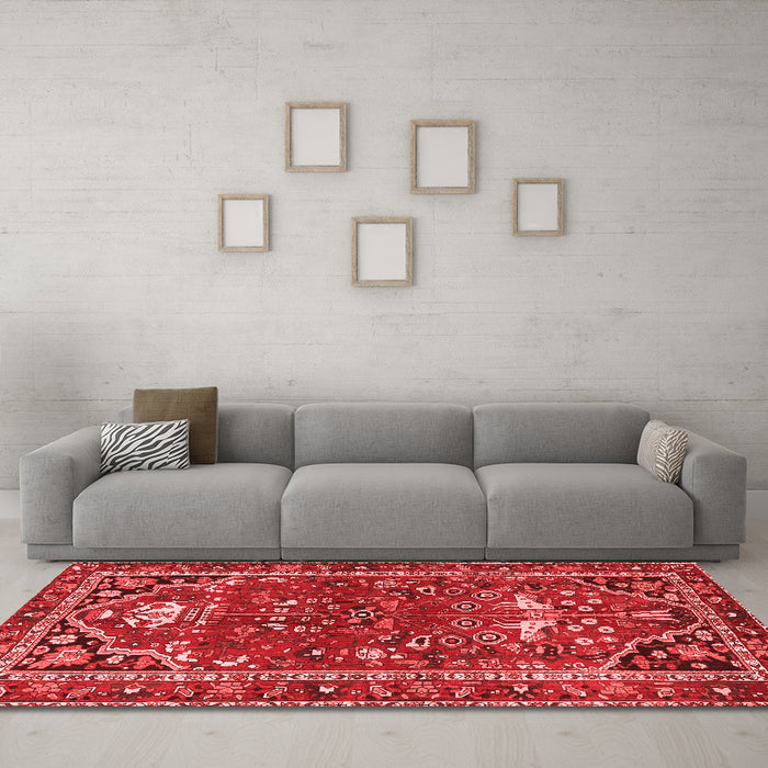 Traditional Red Washable Rugs