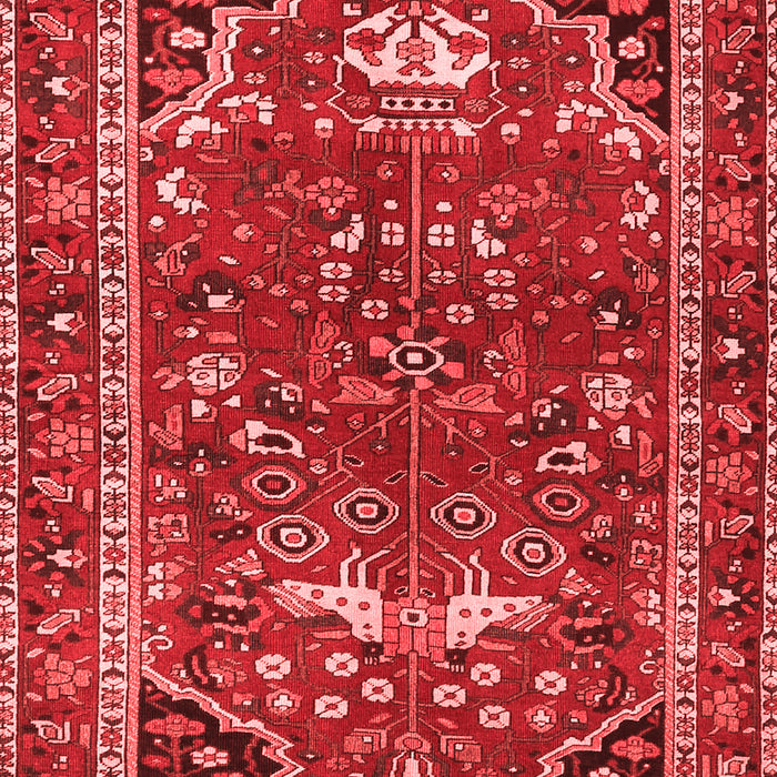 Machine Washable Persian Red Traditional Rug, wshtr4118red